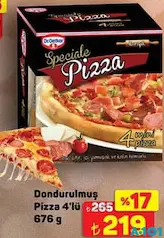DR. OETKER DONDURULMUŞ PİZZA 4'LÜ 676 G fiyat ve kampanya bilgisi